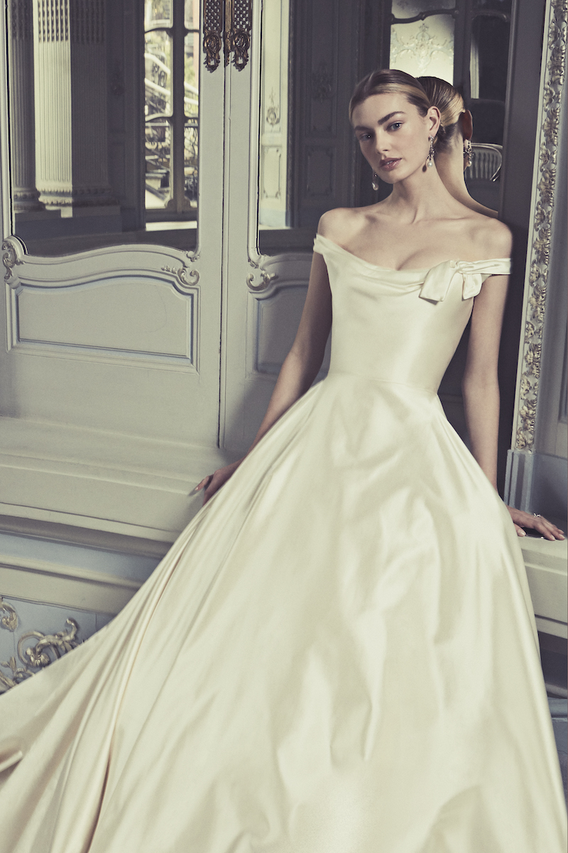 Ivory Satin Wedding Gowns