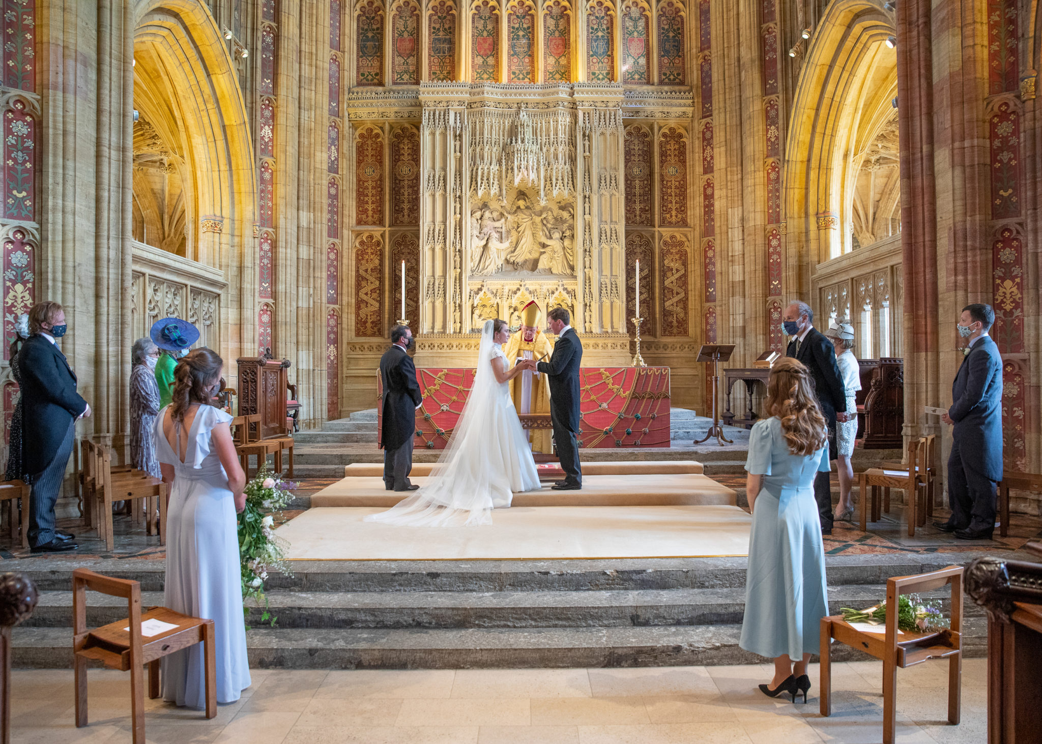 Phillipa-Lepley-Real-Bride-Georgina-High-Neck-Wedding-Dress-With-Cap-Sleeves