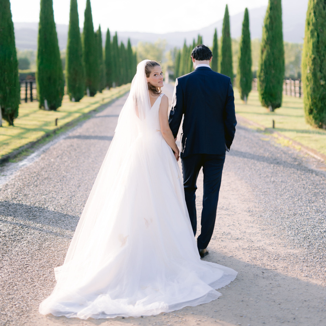 Phillipa_Lepley_Couture_Real_Bride_Alexandra_Embroidered_Hummingbird_Silk_Organza_Wedding_Dress_Plain_Tulle_Veil_1