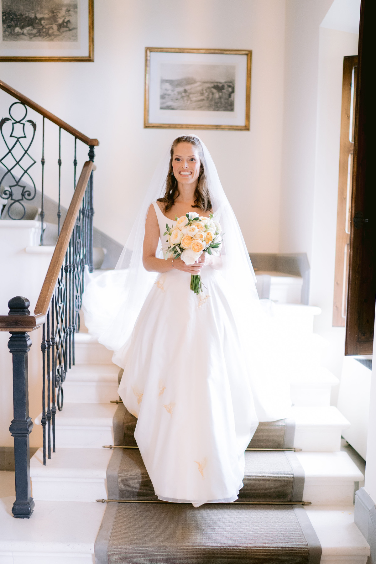 Phillipa_Lepley_Couture_Real_Bride_Alexandra_Embroidered_Hummingbird_Silk_Organza_Wedding_Dress_Plain_Tulle_Veil_2