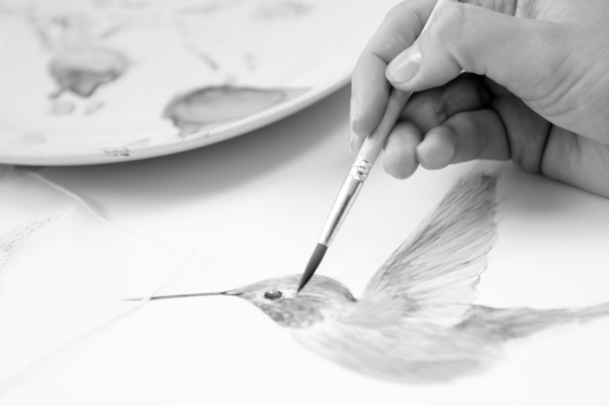 Phillipa-Lepley-Couture-Wedding-Dress-Vienna-Organza-Hummingbirds-Artwork