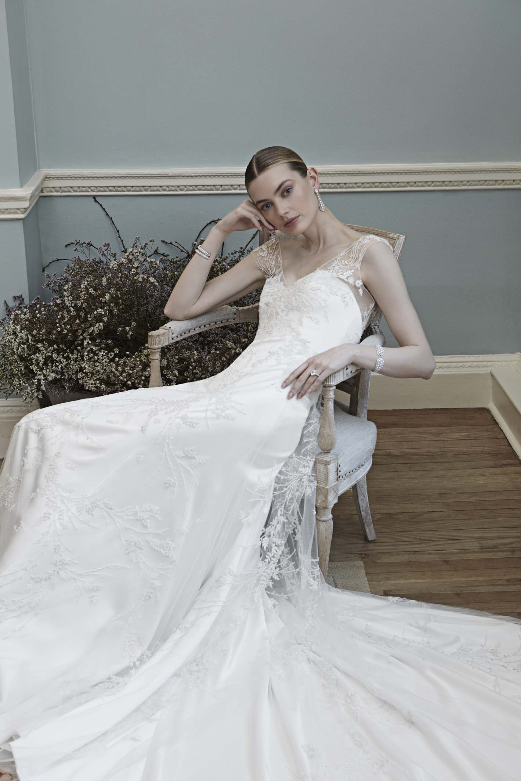 Phillipa-Lepley-Couture-Wedding-Dress-Cora-Cascading-Leaves-Overlay
