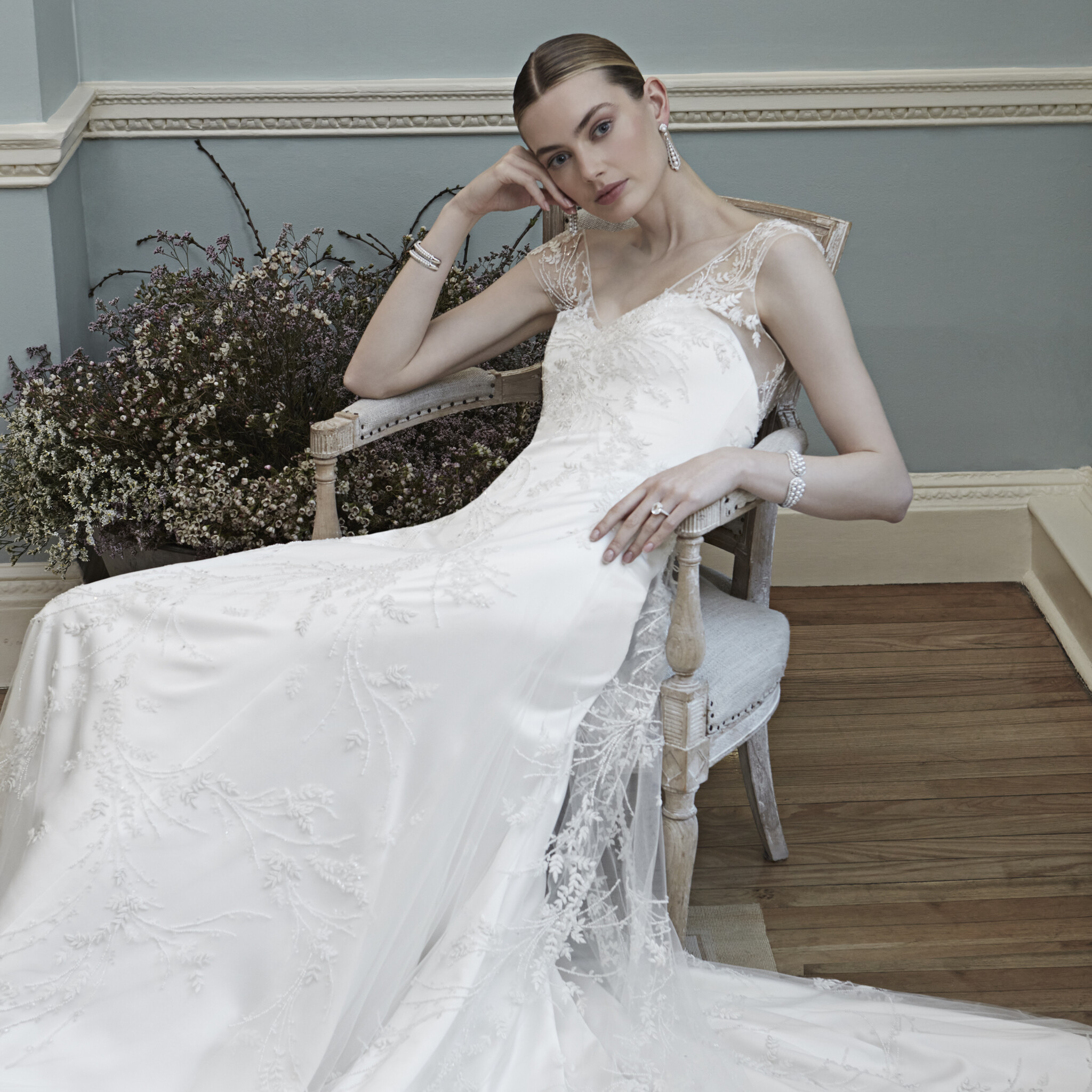 Phillipa-Lepley-Couture-Wedding-Dress-Cora-Cascading-Leaves-Overlay