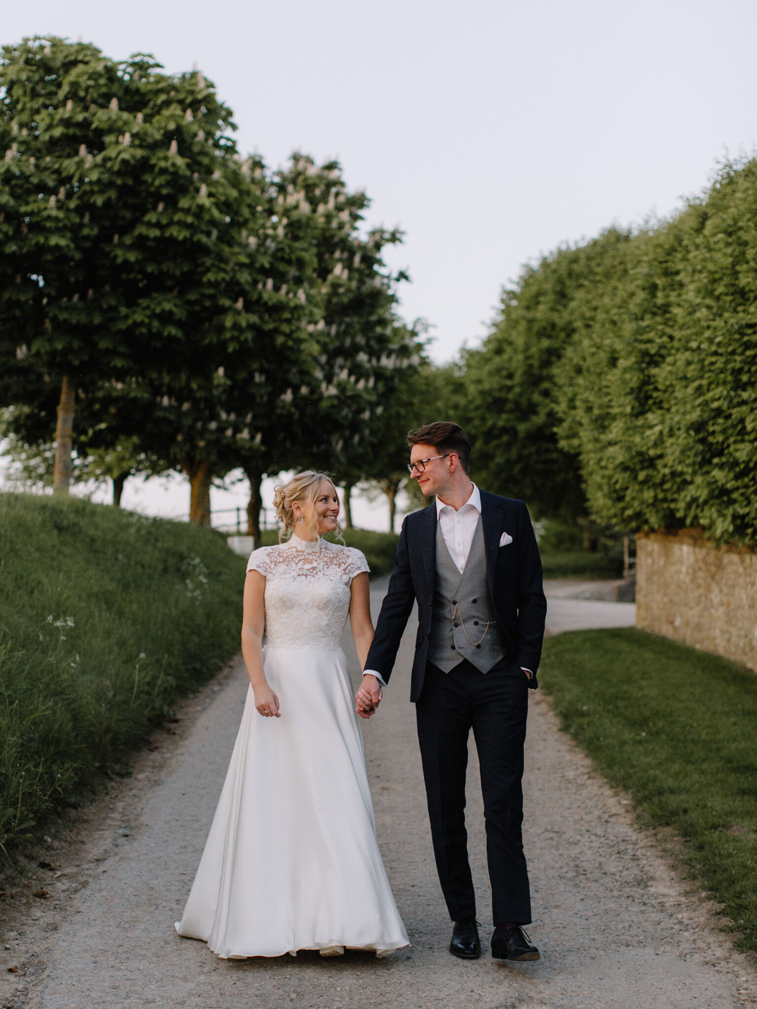 Phillipa Lepley Bride Tabitha High Neck Embroidered Wedding Dress Cap Sleeves