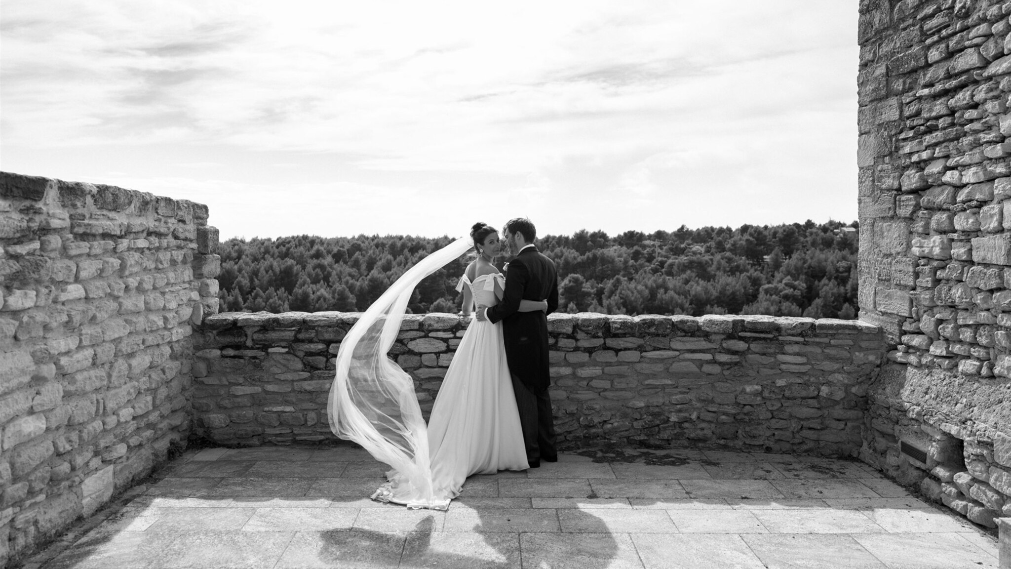 Phillipa Lepley Bride Constance Destination Wedding France Off The Shoulder Satin Couture Wedding Dress