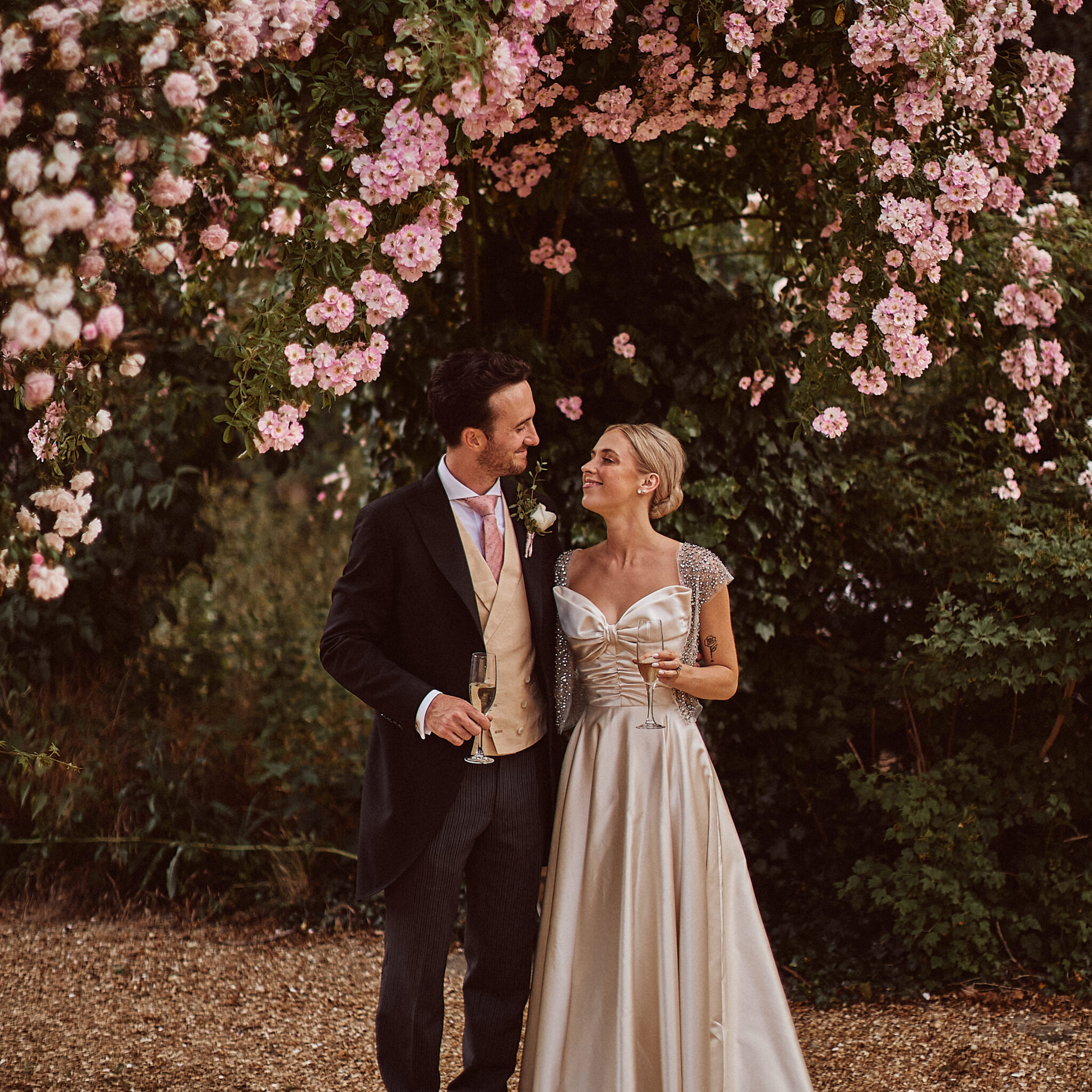 Phillipa Lepley Bride Talia Duchess Satin Bow Couture Wedding Dress