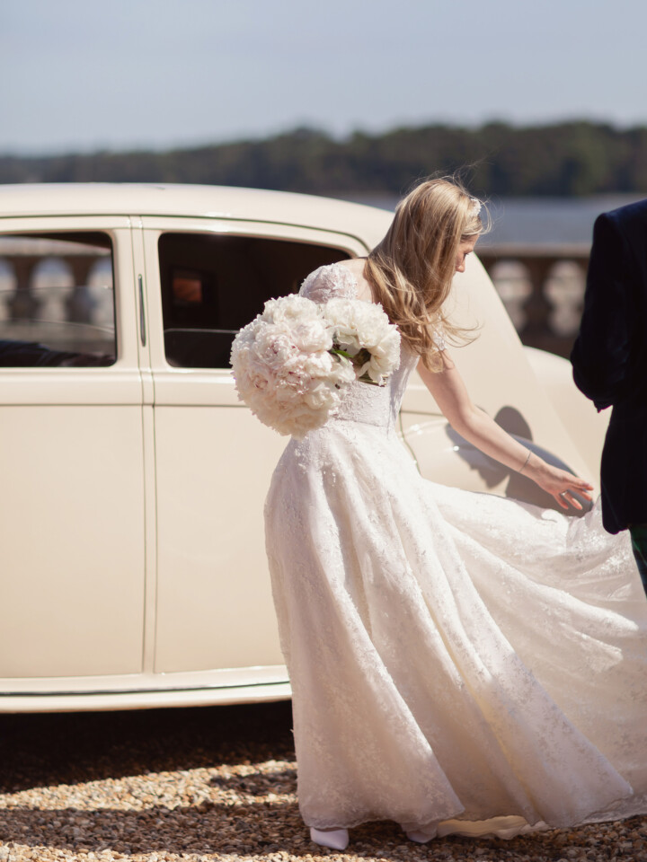 Phillipa Lepley Bride Jemima Lace Wedding Dress Square Neckline