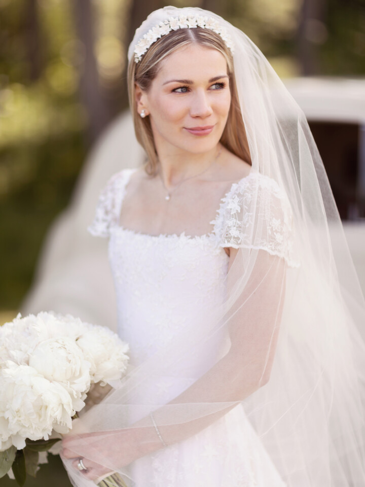 Phillipa Lepley Bride Jemima Lace Wedding Dress Square Neckline