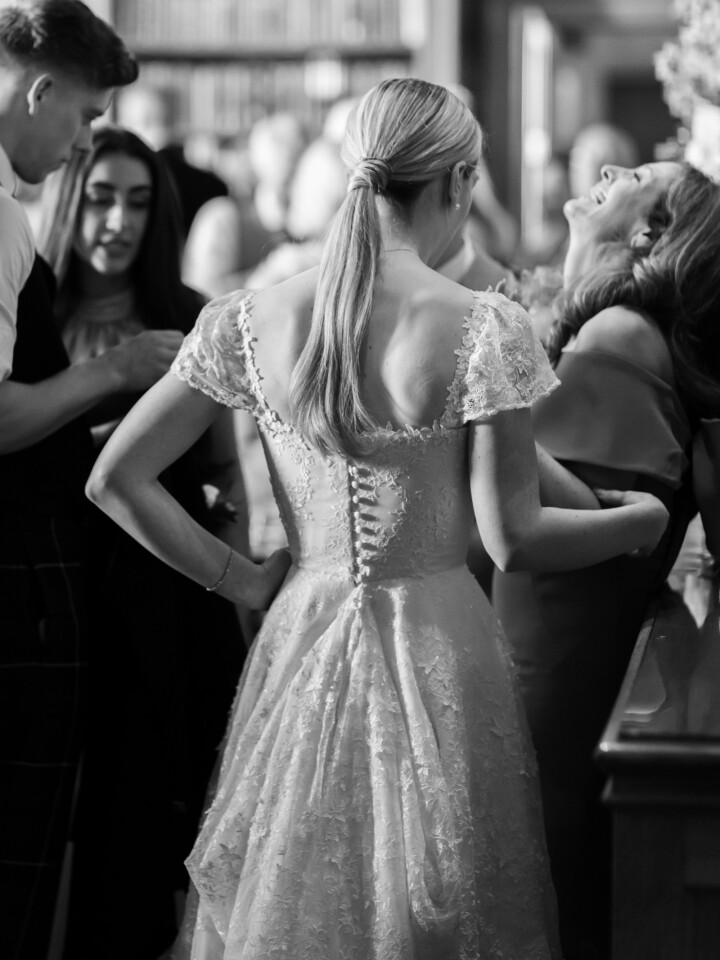 Phillipa Lepley Bride Jemima Lace Wedding Dress Square Neckline