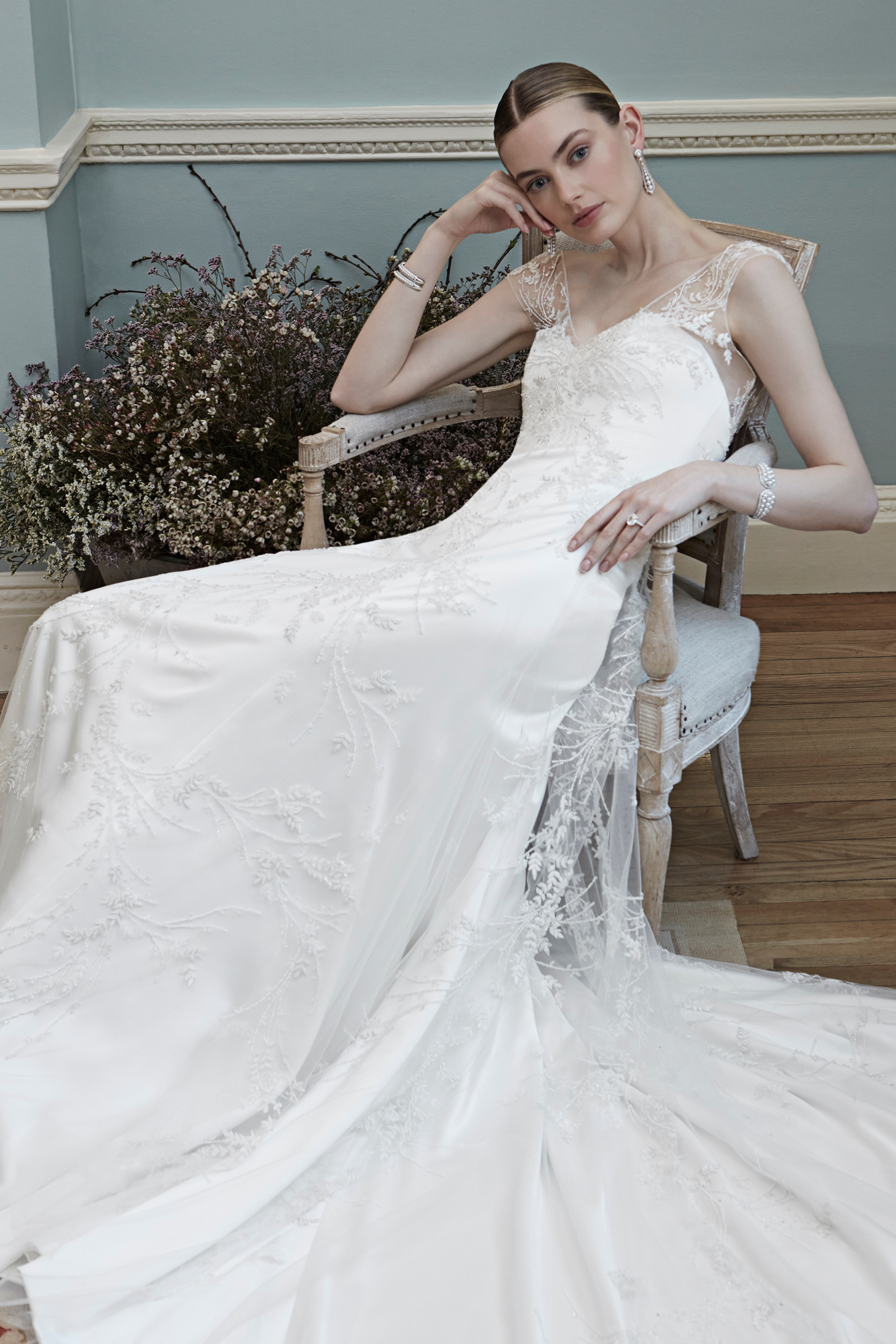 Phillipa-Lepley-Couture-Wedding-Dress-Cora-Cascading-Leaves-Overlay