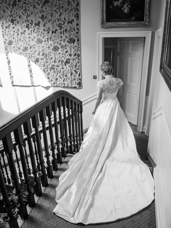 Phillipa Lepley Bride Roseanna Balmoral Wedding High Neck Embroidered Wedding Dress