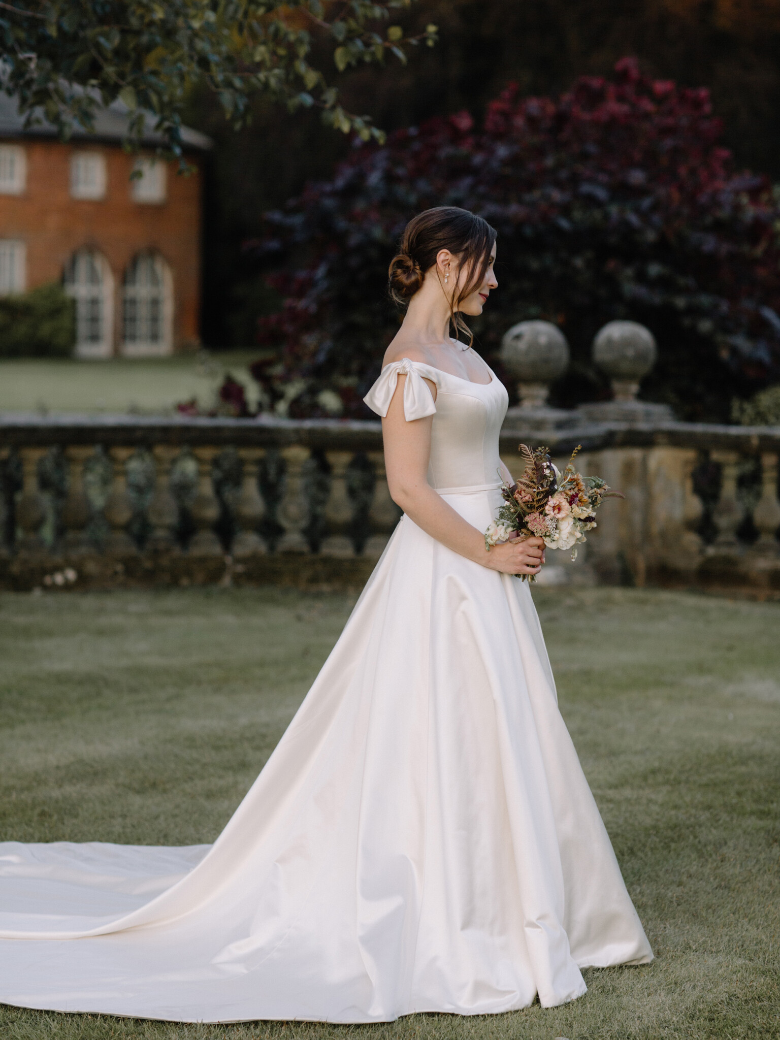 Phillipa Lepley Bride Emma Bespoke Duchess Satin Wedding Dress With Bows