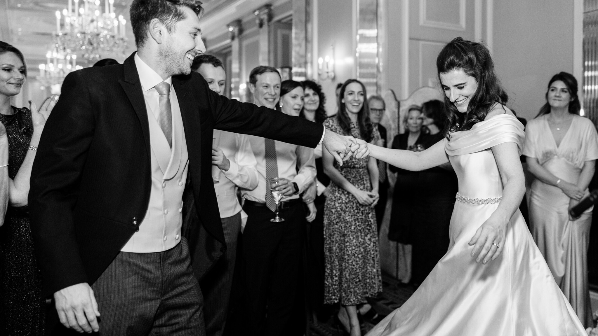 Phillipa Lepley Bride Georgina Corseted Duchess Satin Draped Collar Wedding Gown