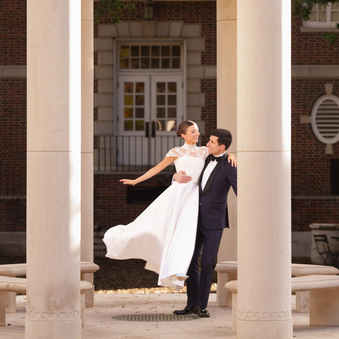 Phillipa_Lepley_Bride_Bespoke_High_Neck_Symmetrical_Scroll_Lace_and_Duchess_Satin_Wedding_Dress_For_Texas_Wedding