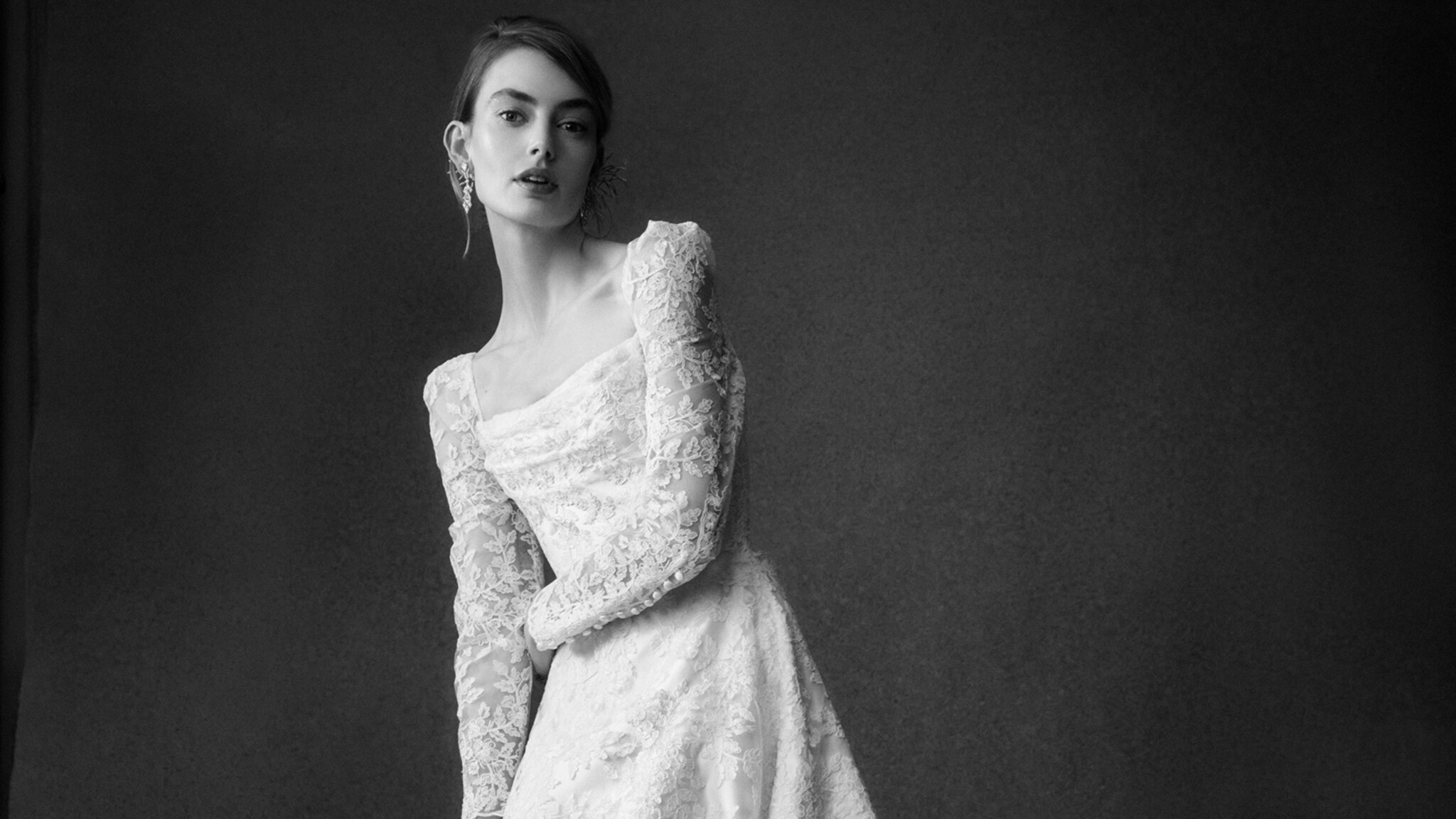 Phillipa Lepley Couture Wedding Dress Radiance Collection Apple & Oak Tied Back
