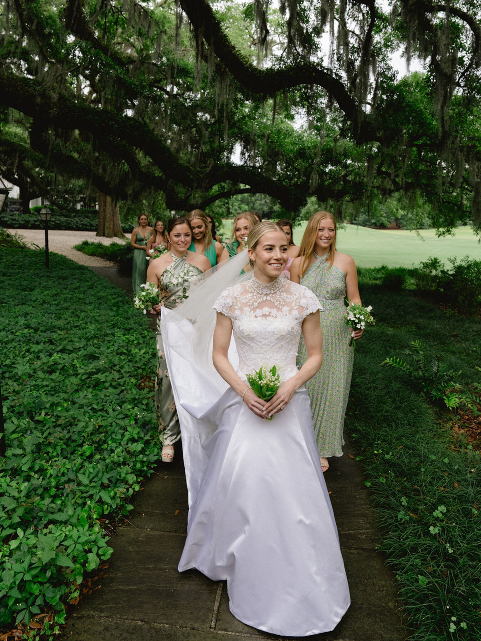 Phillipa Lepley bride Julia High Neck Dropped Waist Wedding Dress With Removable Embroidered Top Charleston Wedding