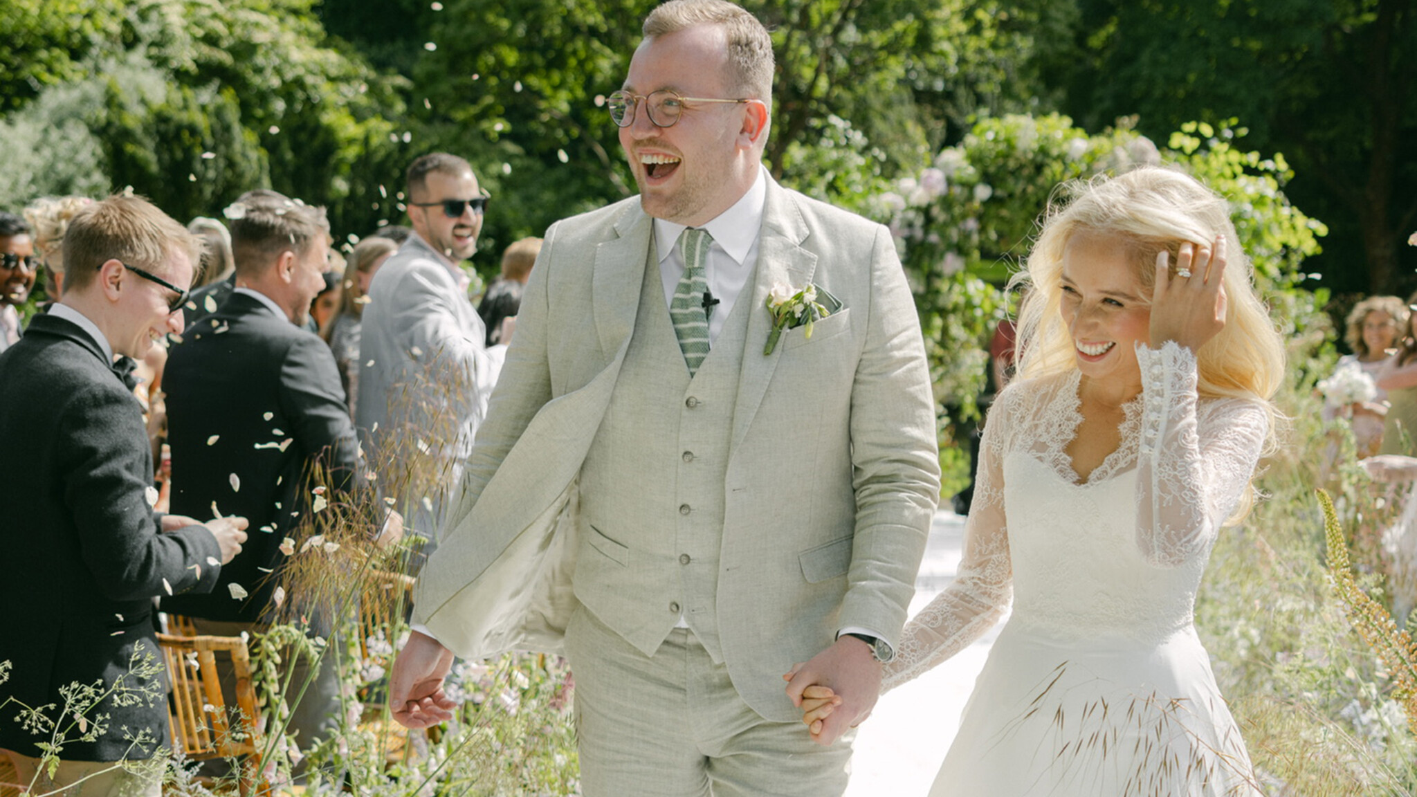 Phillipa Lepley Madeline Satin Chiffon Lace Wedding Dress Wedding At Cornwell Manor