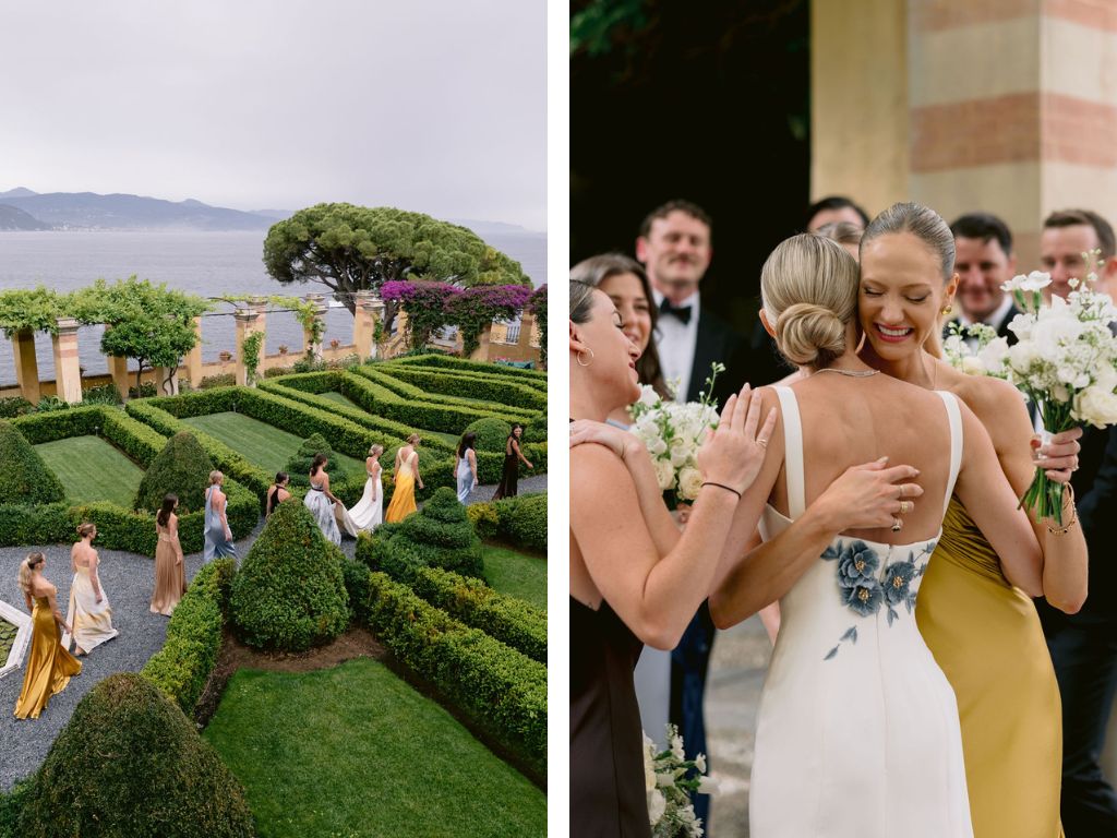 Vogue_Wedding_Phillipa_Lepley_Bespoke_Wedding_Dress_Ivory_Silk_Crepe_Fitted_Gown_With_Detachable_Cape_Portofino_Wedding