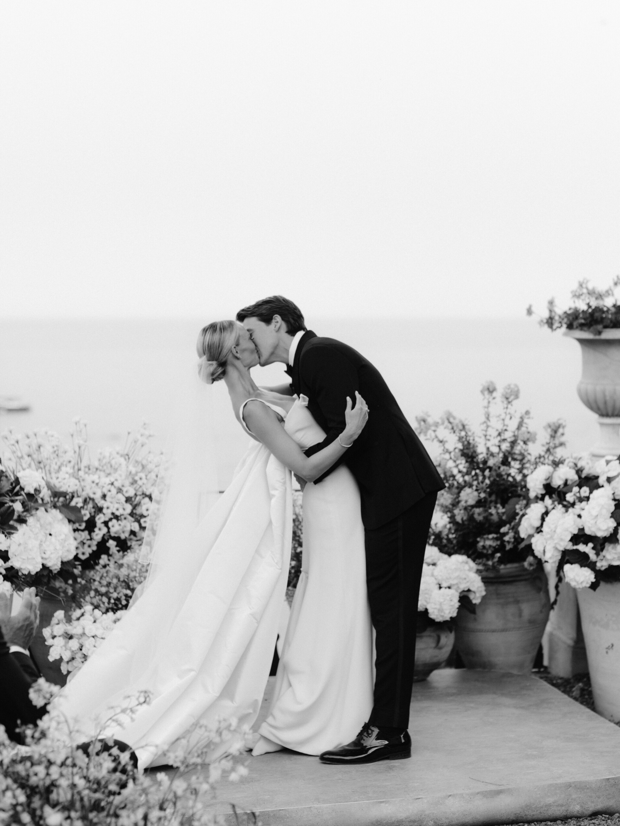 Vogue_Wedding_Phillipa_Lepley_Bespoke_Wedding_Dress_Ivory_Silk_Crepe_Fitted_Gown_With_Detachable_Cape_Portofino_Wedding