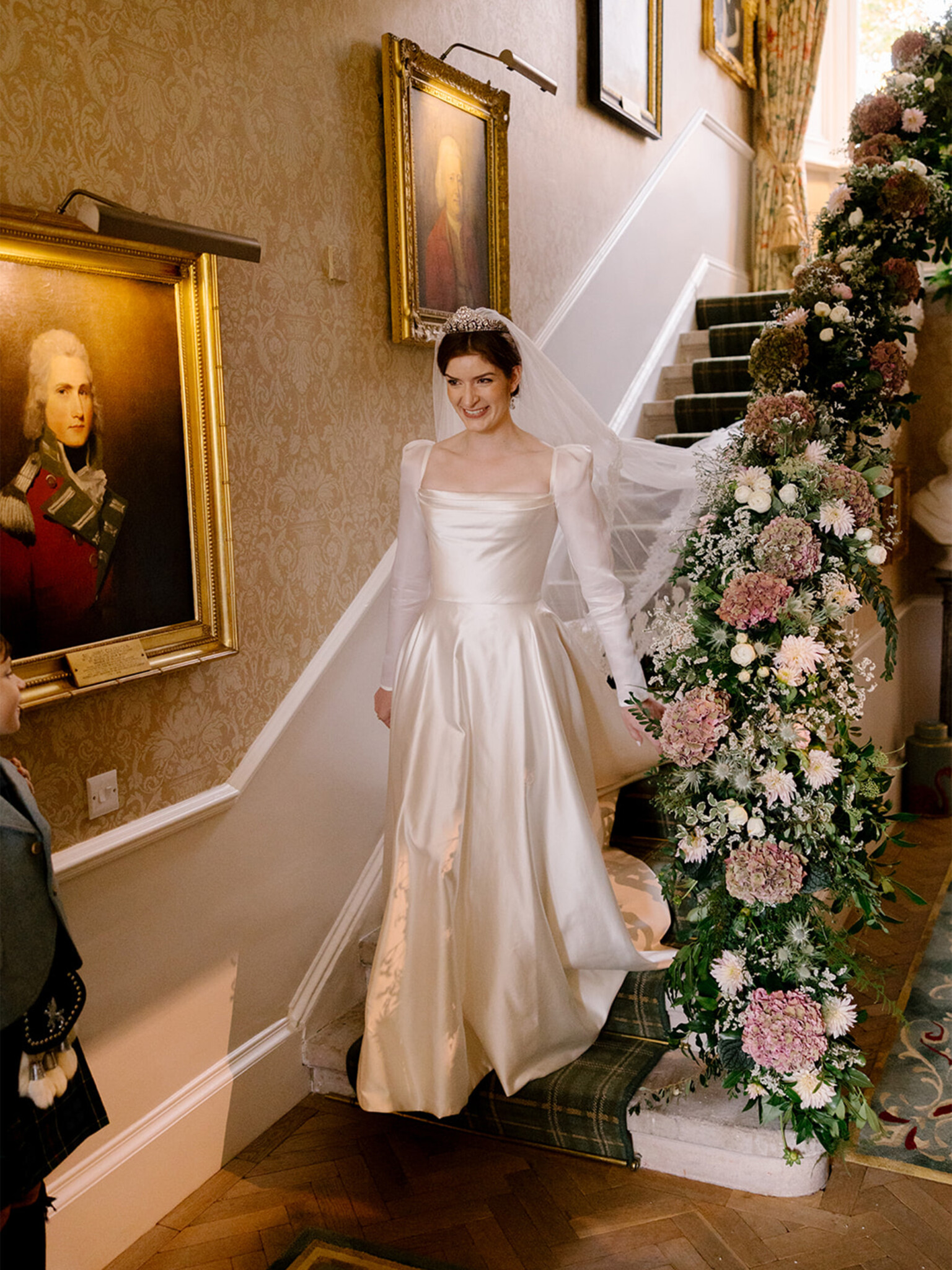 Phillipa Lepley Real Bride Georgina Duchess Satin Wedding Dress