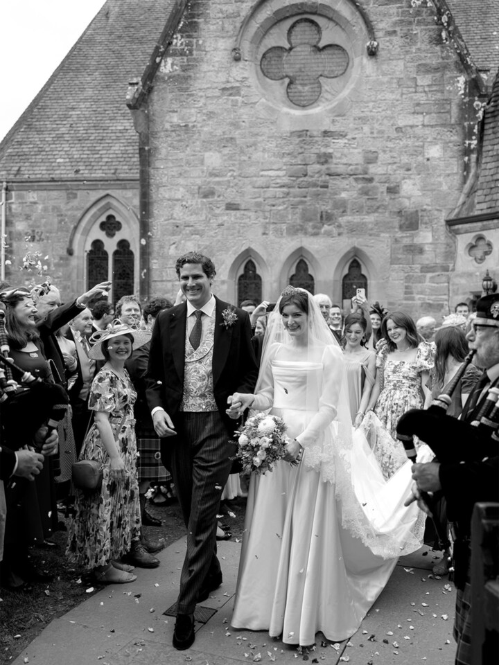 Phillipa Lepley Real Bride Georgina Duchess Satin Wedding Dress