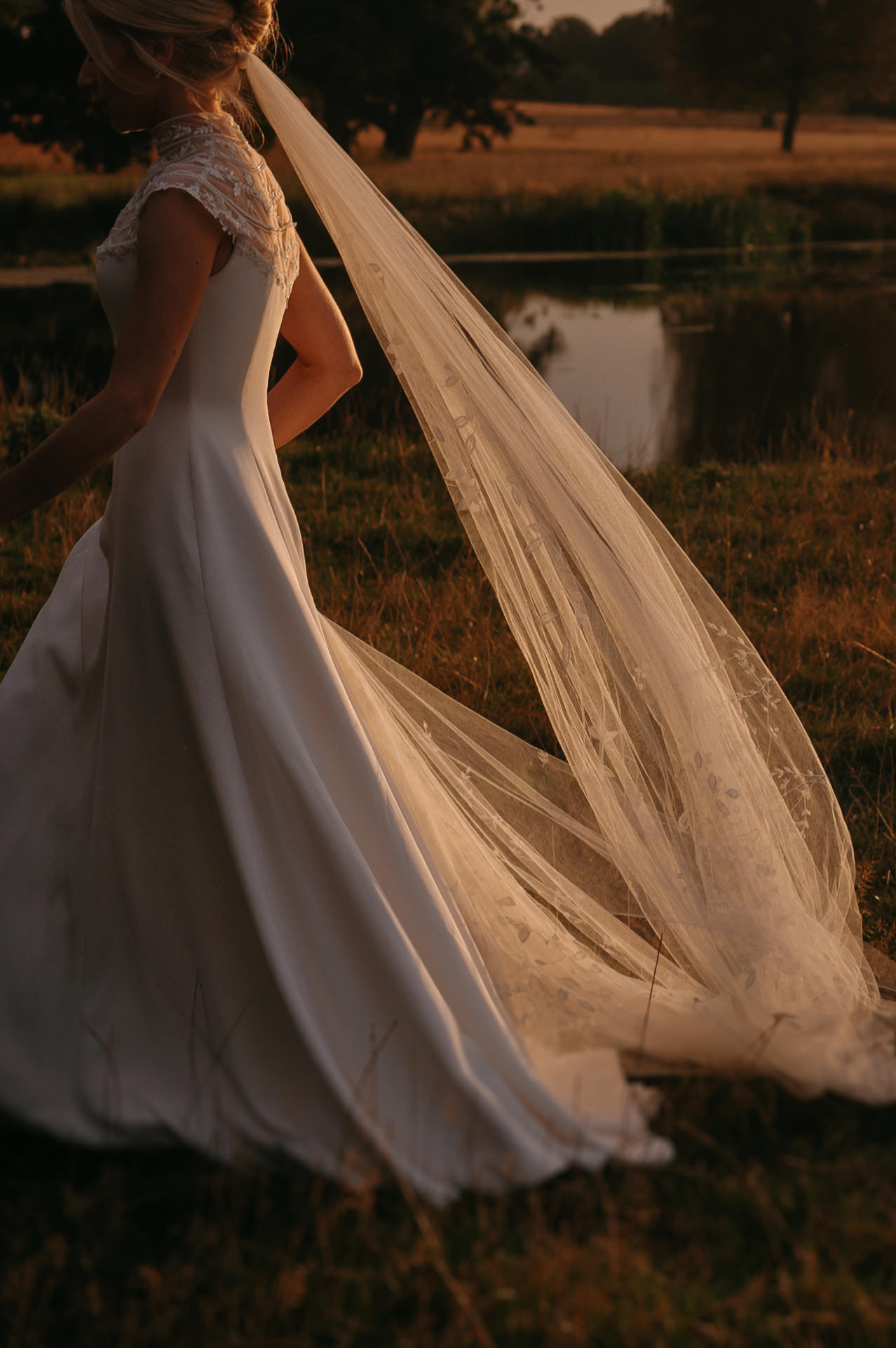 Phillipa_Lepley_Bride_Isobel_Silk_Crepe_Couture_Wedding_Dress_With_Embroidered_Yoke_And_Embroidered_Silk_Tulle_Veil_Wilderness_Reserve_Wedding
