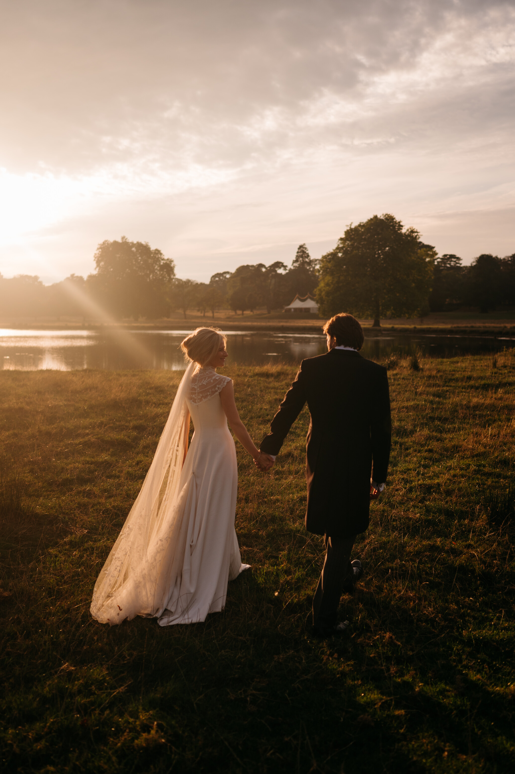 Phillipa_Lepley_Bride_Isobel_Silk_Crepe_Couture_Wedding_Dress_With_Embroidered_Yoke_And_Embroidered_Silk_Tulle_Veil_Wilderness_Reserve_Wedding
