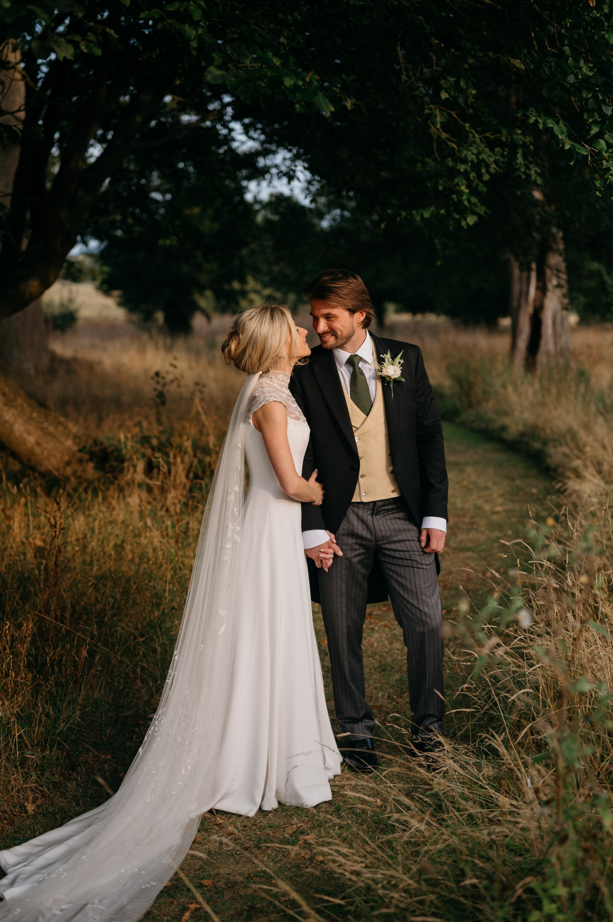 Phillipa_Lepley_Bride_Isobel_Silk_Crepe_Couture_Wedding_Dress_With_Embroidered_Yoke_And_Embroidered_Silk_Tulle_Veil_Wilderness_Reserve_Wedding