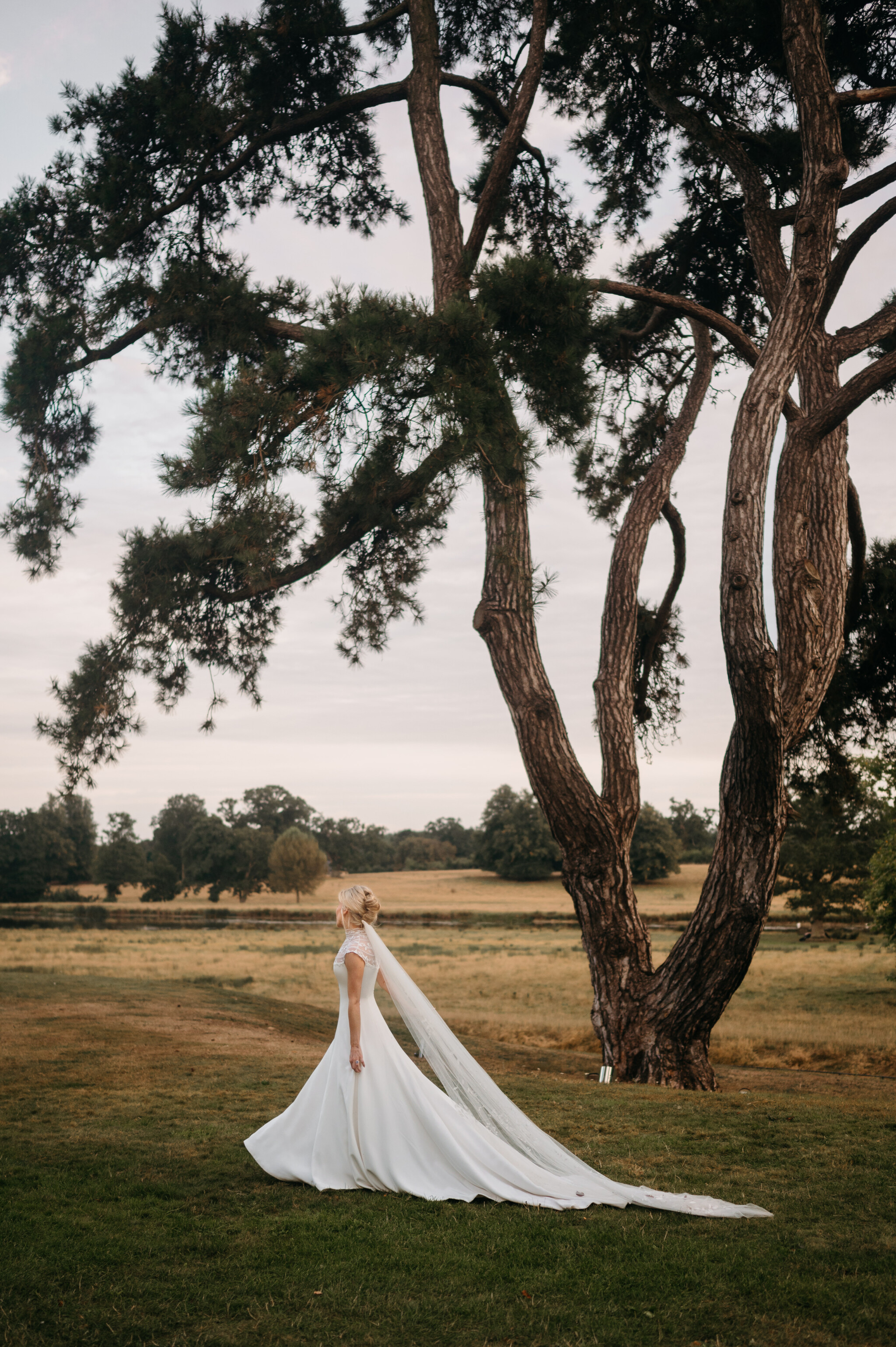 Phillipa_Lepley_Bride_Isobel_Silk_Crepe_Couture_Wedding_Dress_With_Embroidered_Yoke_And_Embroidered_Silk_Tulle_Veil_Wilderness_Reserve_Wedding