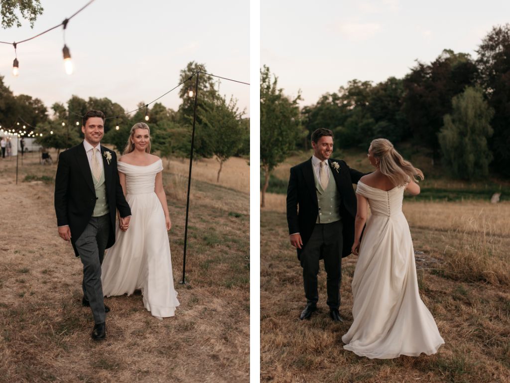 Phillipa_Lepley_Bride_Flo_English_Country_Wedding_Draped_Off_The_Shoulder_Corseted_Wedding_Dress_Embroidered_Veil