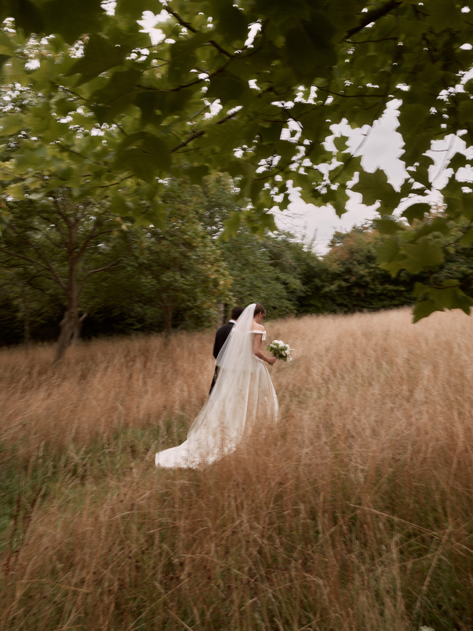 Phillipa Lepley Bride Caroline Off The Shoulder Duchess Satin Bespoke Luxury Wedding Dress Beaverbrook