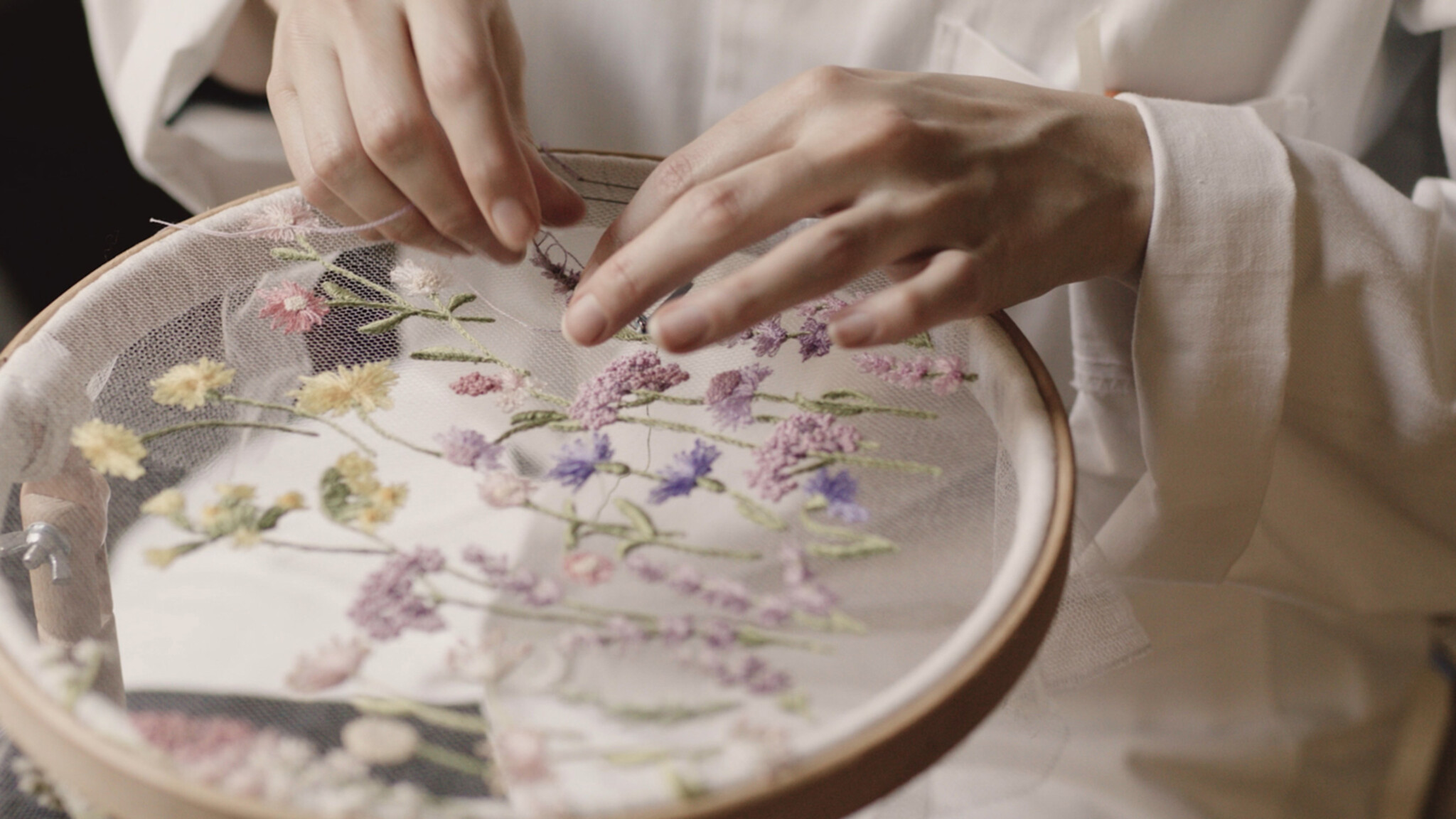 Phillipa Lepley Couture Bridalwear Atelier Embroidery Meadow