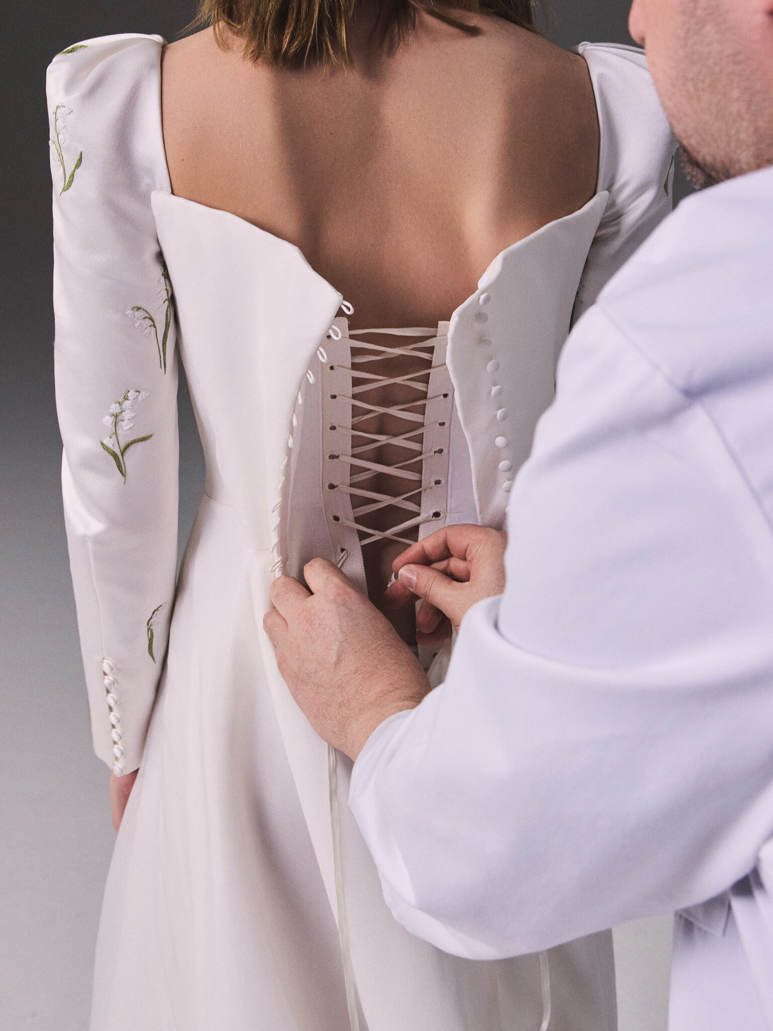 Phillipa Lepley Couture Chapter Forty Christobal Organza LOV White