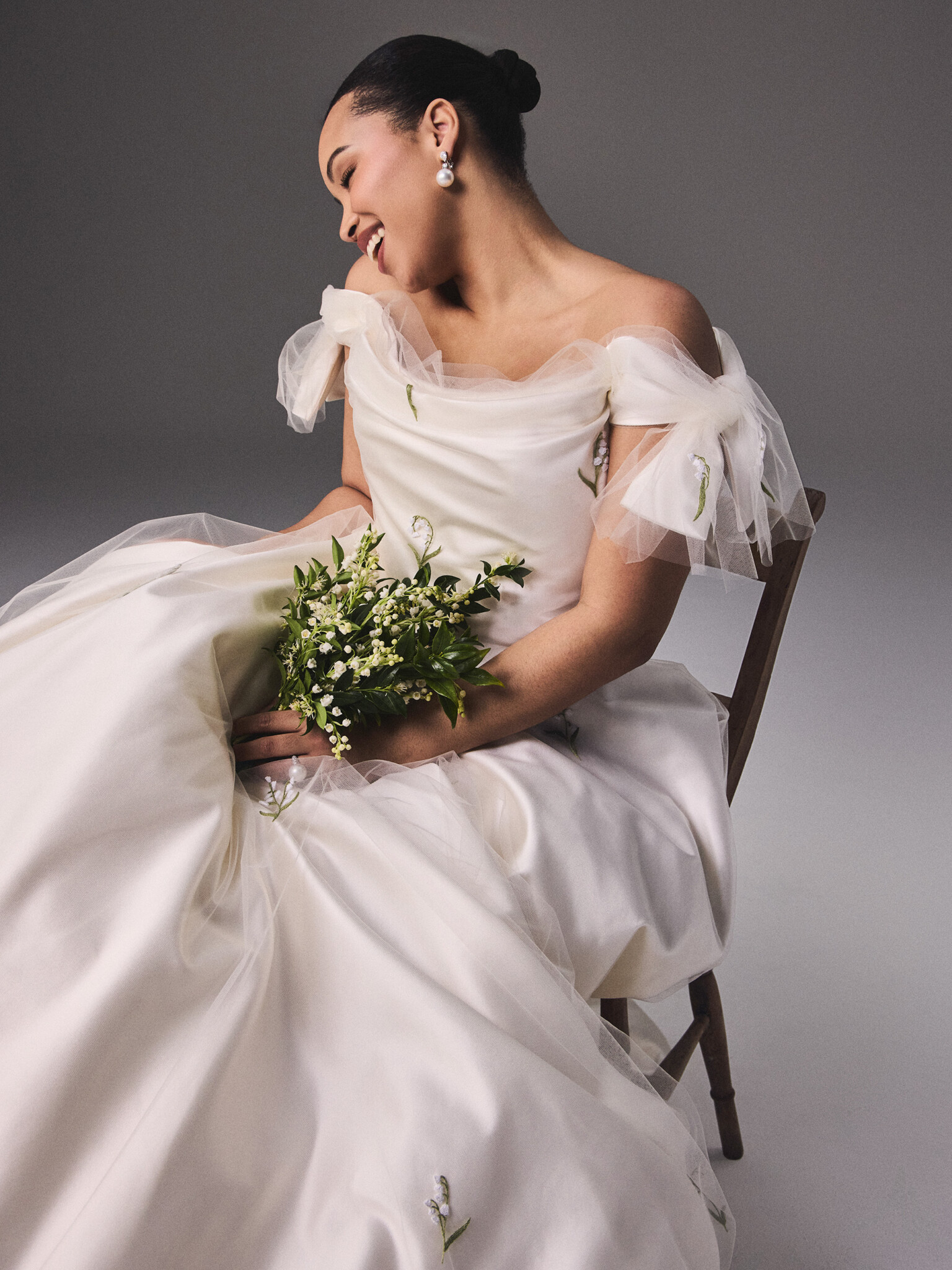Phillipa Lepley Couture Chapter Forty Vienna Low Shoulder Bow LOV