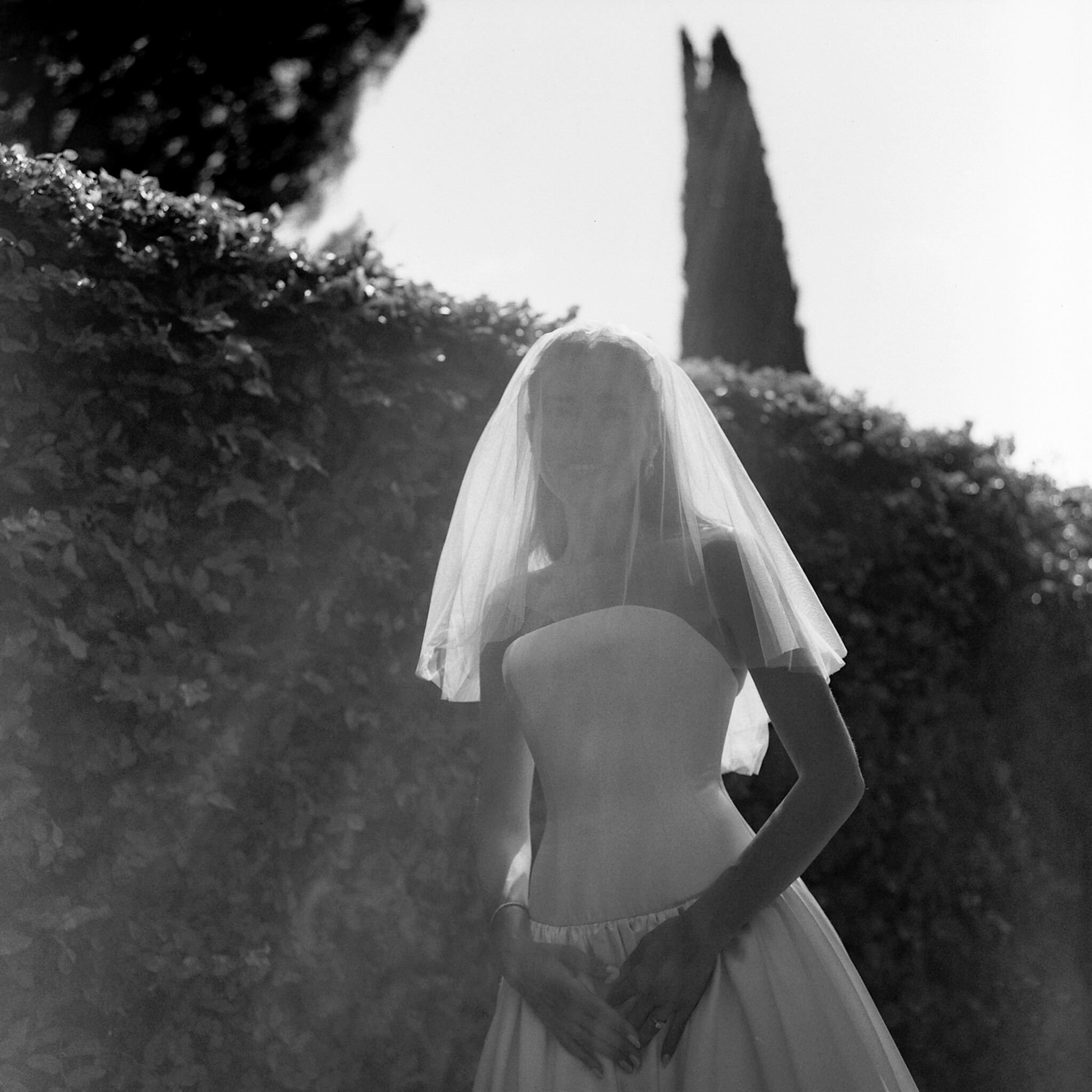 Phillipa Lepley bride Bana Dropped Waist Minimalist Couture Duchess Satin Wedding Dress With Corset and Short Veil